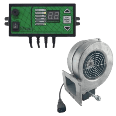 Комплект автоматики для твердопаливного котла (Контролер TAL RT-22 + вентилятор WPA X2)
